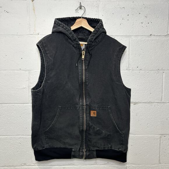 Carhartt Other - Y2K Carhartt Quilted Hooded Vest “Black” 100121-001